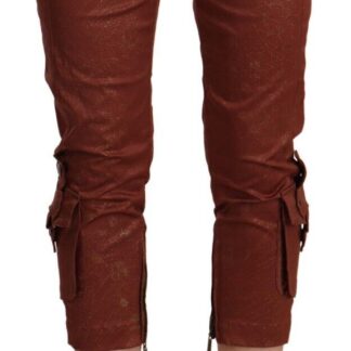 Just Cavalli - Elegant Slim Fit Cotton Blend Pants