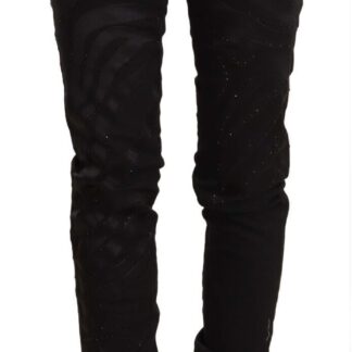 Just Cavalli - Elegant Slim Fit Cotton Blend Pants