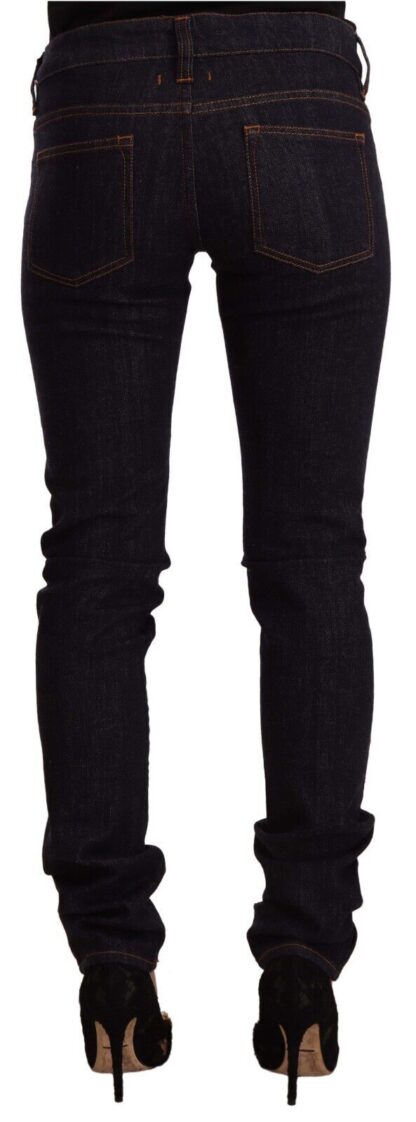 GF Ferre - Chic Black Slim Fit Designer Jeans