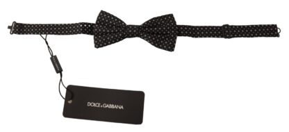 Dolce & Gabbana - Elegant Silk Black Fantasy Bow Tie