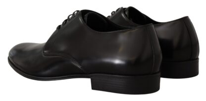 Dolce & Gabbana - Elegant Black Leather Derby Shoes