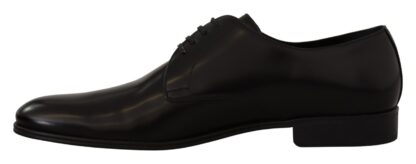 Dolce & Gabbana - Elegant Black Leather Derby Shoes