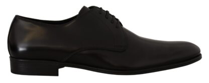 Dolce & Gabbana - Elegant Black Leather Derby Shoes