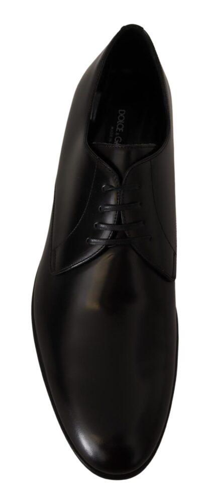 Dolce & Gabbana - Elegant Black Leather Derby Shoes