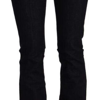 John Galliano - Chic Dark Blue Boot Cut Designer Jeans