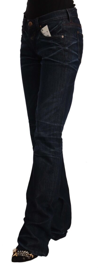 Ermanno Scervino - Chic Dark Blue Mid Waist Jeans