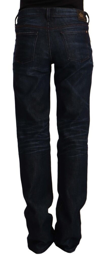 Ermanno Scervino - Chic Dark Blue Mid Waist Jeans