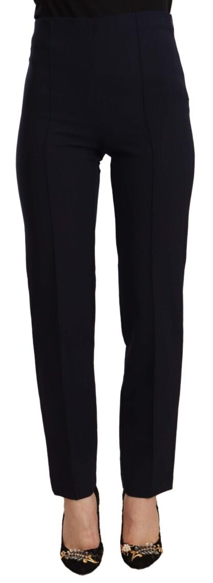 AGLINI - Sleek High Waist Straight Cut Pants