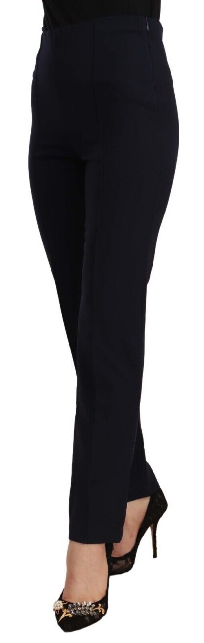 AGLINI - Sleek High Waist Straight Cut Pants