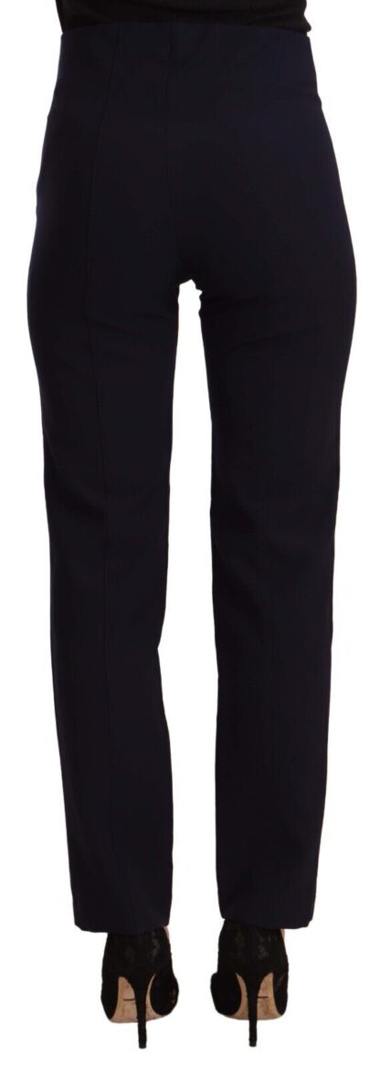 AGLINI - Sleek High Waist Straight Cut Pants