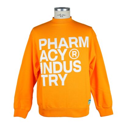 Pharmacy Industry - Orange Cotton Men Sweater