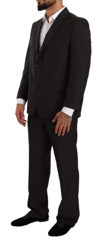 Domenico Tagliente - Sleek Grey 2-Piece Mens Suit with Notch Lapels