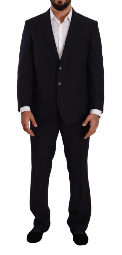 Domenico Tagliente - Exquisite Blue Two-Piece Suit with Deconstructed Blazer