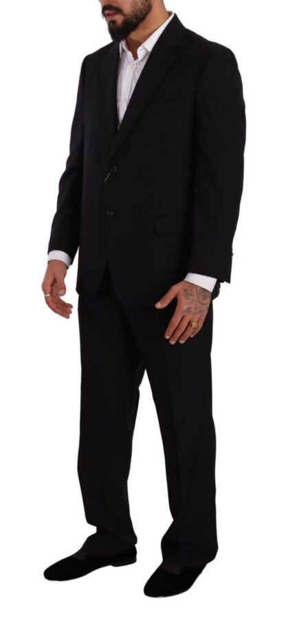 Domenico Tagliente - Elegant Two-Piece Black Suit Ensemble