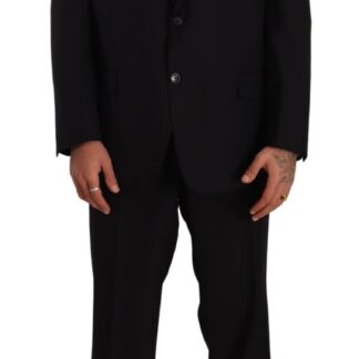 Domenico Tagliente - Elegant Two-Piece Black Suit Ensemble