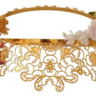 Dolce & Gabbana - Elegant Crystal Diadem Headband - Chic Black