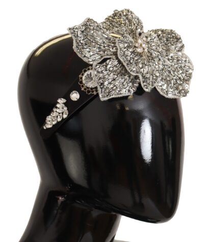 Dolce & Gabbana - Elegant Crystal Diadem Headband - Chic Black