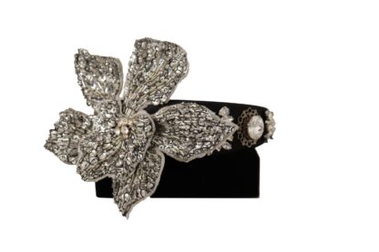 Dolce & Gabbana - Elegant Crystal Diadem Headband - Chic Black