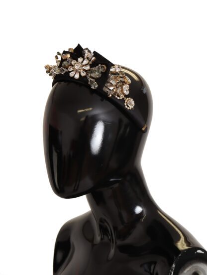 Dolce & Gabbana - Elegant Crystal Embellished Silk Diadem