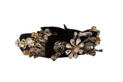 Dolce & Gabbana - Elegant Crystal Embellished Silk Diadem