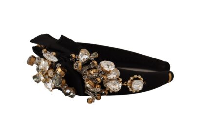 Dolce & Gabbana - Elegant Crystal Embellished Silk Diadem