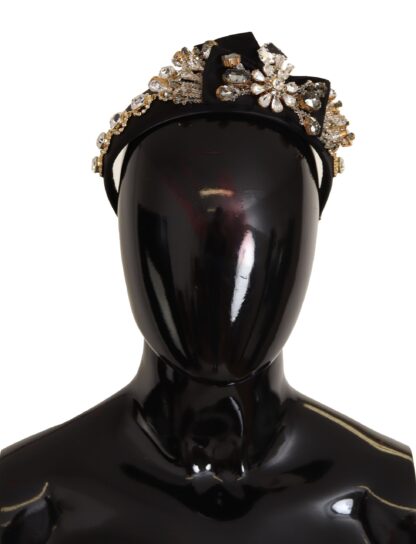 Dolce & Gabbana - Elegant Crystal Embellished Silk Diadem