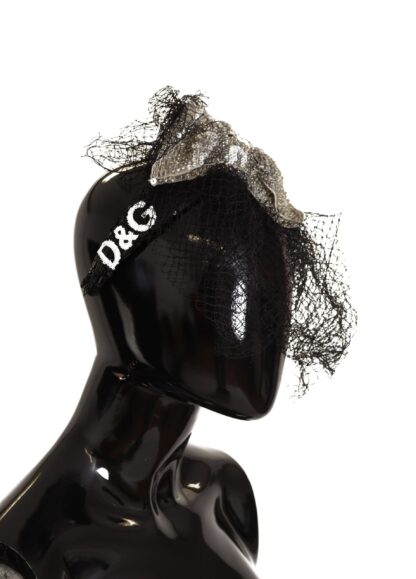 Dolce & Gabbana - Glamorous Black Sequined Designer Diadem