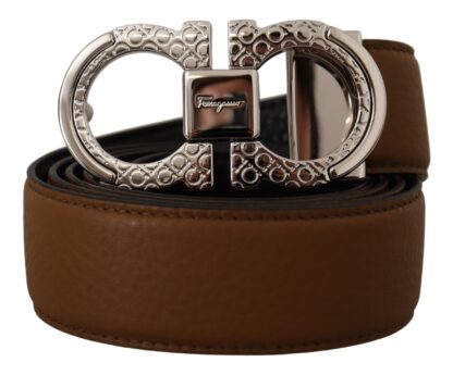 Salvatore Ferragamo - Elegant Reversible Calf Leather Belt