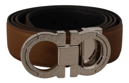 Salvatore Ferragamo - Elegant Reversible Calf Leather Belt