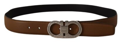 Salvatore Ferragamo - Elegant Reversible Calf Leather Belt