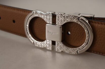 Salvatore Ferragamo - Elegant Reversible Calf Leather Belt