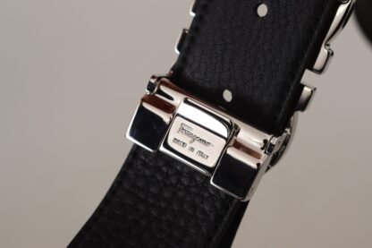 Salvatore Ferragamo - Elegant Reversible Calf Leather Belt