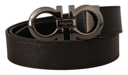 Salvatore Ferragamo - Elegant Reversible Calf Leather Belt