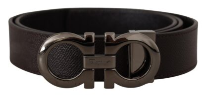 Salvatore Ferragamo - Elegant Reversible Calf Leather Belt