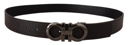 Salvatore Ferragamo - Elegant Reversible Calf Leather Belt