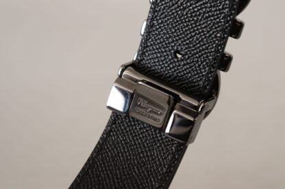 Salvatore Ferragamo - Elegant Reversible Calf Leather Belt