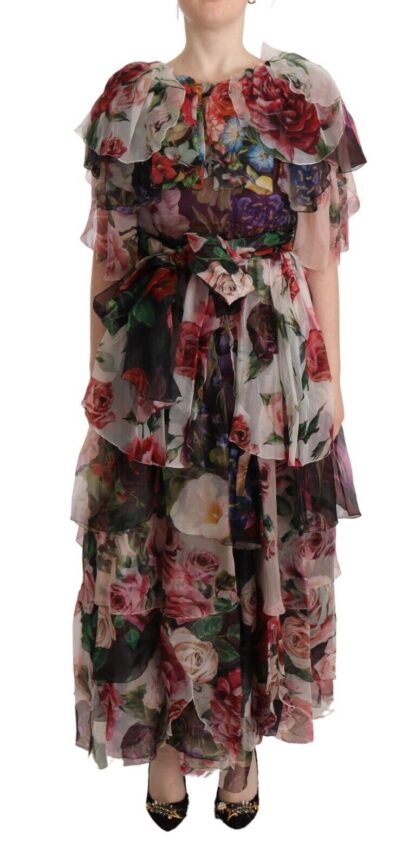 Dolce & Gabbana - Elegant Silk Floral Maxi Dress