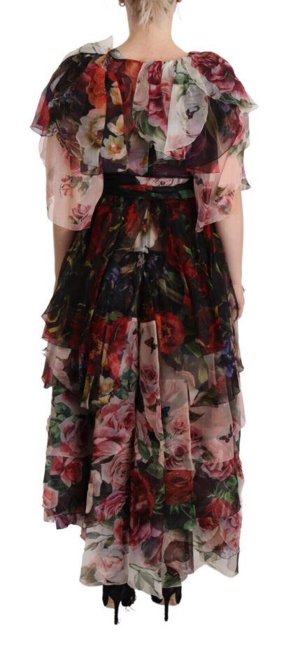 Dolce & Gabbana - Elegant Silk Floral Maxi Dress