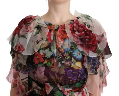 Dolce & Gabbana - Elegant Silk Floral Maxi Dress