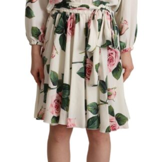 Dolce & Gabbana - Elegant Silk Chiffon A-Line Midi Dress