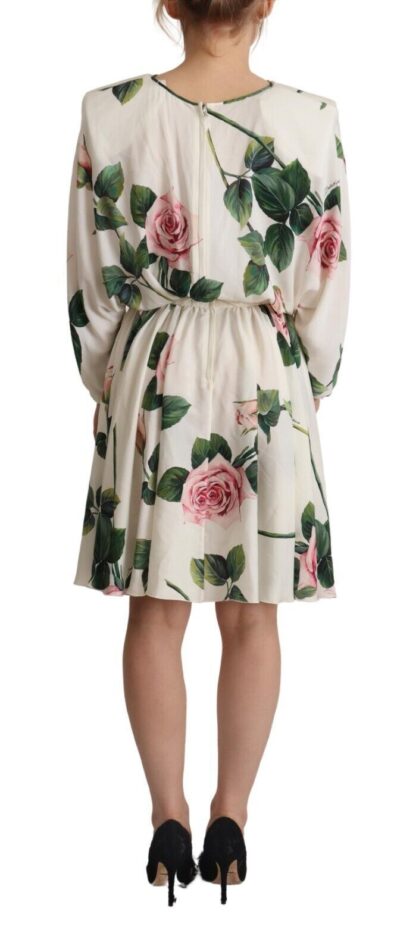 Dolce & Gabbana - Elegant Silk Floral A-Line Dress