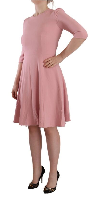 Dolce & Gabbana - Elegant Pink A-Line Knee Length Dress