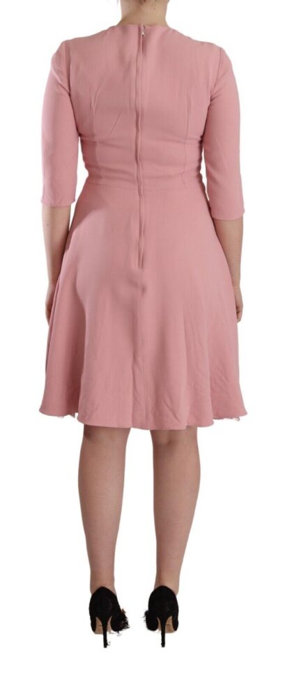 Dolce & Gabbana - Elegant Pink A-Line Knee Length Dress