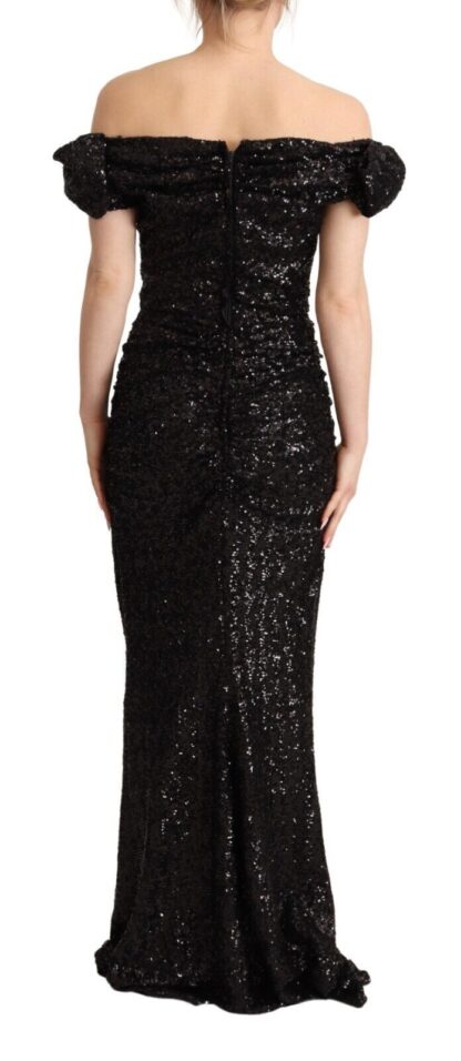 Dolce & Gabbana - Elegant Sequined Sheath Evening Dress