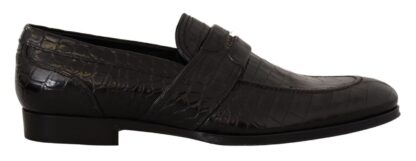 Dolce & Gabbana - Elegant Crocodile Leather Moccasin Shoes