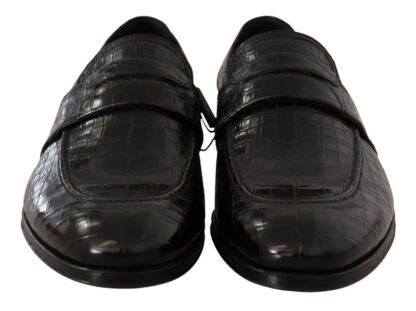 Dolce & Gabbana - Elegant Crocodile Leather Moccasin Shoes