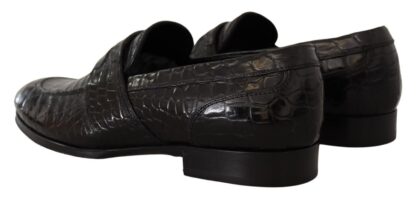 Dolce & Gabbana - Elegant Crocodile Leather Moccasin Shoes