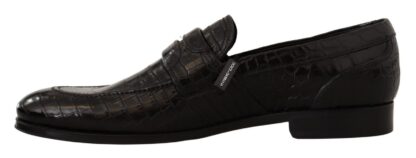 Dolce & Gabbana - Elegant Crocodile Leather Moccasin Shoes