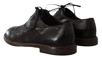 Dolce & Gabbana - Elegant Black Leather Derby Formal Shoes