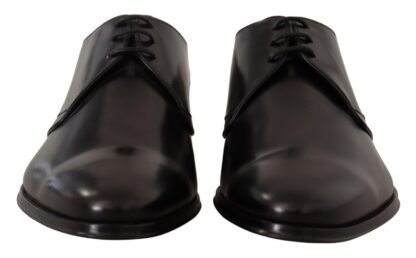 Dolce & Gabbana - Elegant Black Leather Derby Shoes